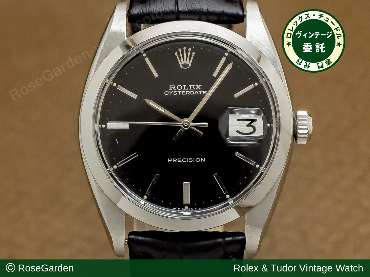 ロレックス オイスターデイト 手巻き Ref.6694 ブラックダイヤル ヴィンテージ メンズモデル ROLEX