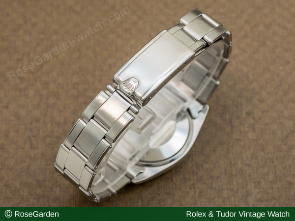 ロレックス オイスターパーペチュアルデイト Ref.1500 ブラックダイヤル US3連リベットブレス仕様 image