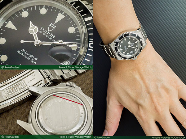 チュードル サブマリーナ Ref.79090 メンズサイズ トリチウム夜光 ロレックスリューズ チュードルブレス 精悍なブラックダイヤル image