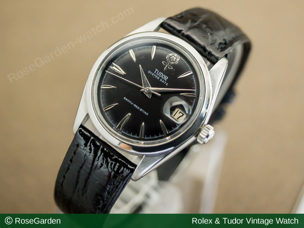 チュードル/TUDOR ヴィンテージ デカバラ オイスターデイト 手巻き ブラックダイヤル サークルライン SS尾錠付き image