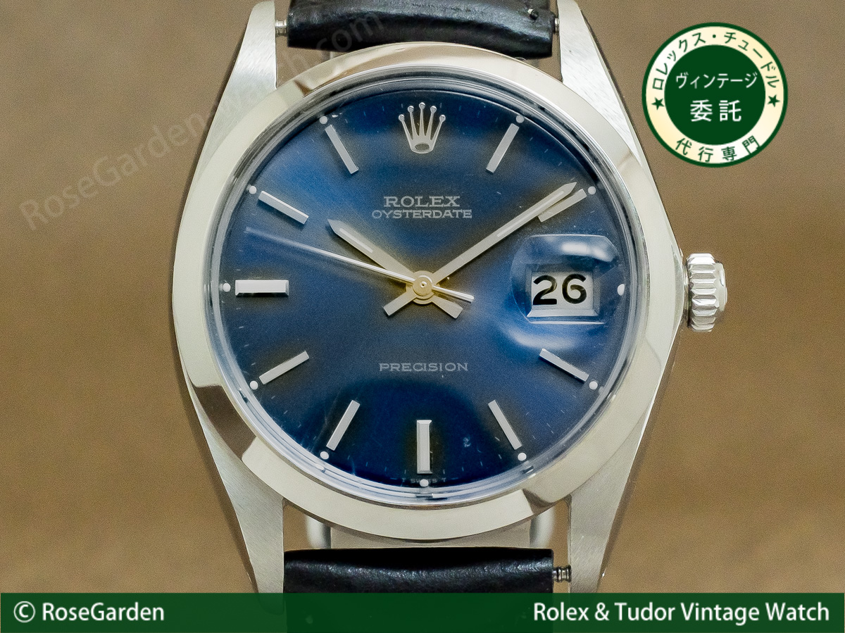 ロレックス/ROLEX オイスターデイト 手巻き Ref.6694 ブルーダイヤル ヴィンテージ メンズモデル 