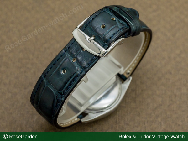 ロレックス /ROLEX セミバブルバック Ref.6084 自動巻き ブラックミラー ダイヤル リーフハンド ヴィンテージ メンズモデル image