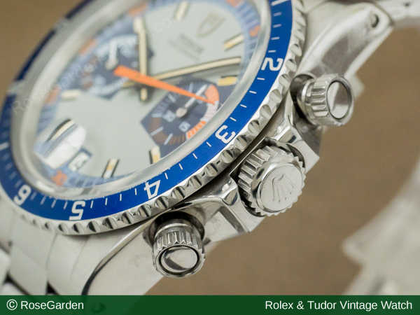 チュードル TUDOR クロノグラフ モンテカルロ 希少 Ref.7169/0 ブルー 手巻き ロレックス 3連カシメブレス仕様 image