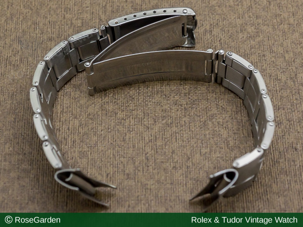ロレックス ROLEX 3連 USリベットブレス 11コマ 飛び出し王冠バックル 20mm仕様 1974年 ヴィンテージ image
