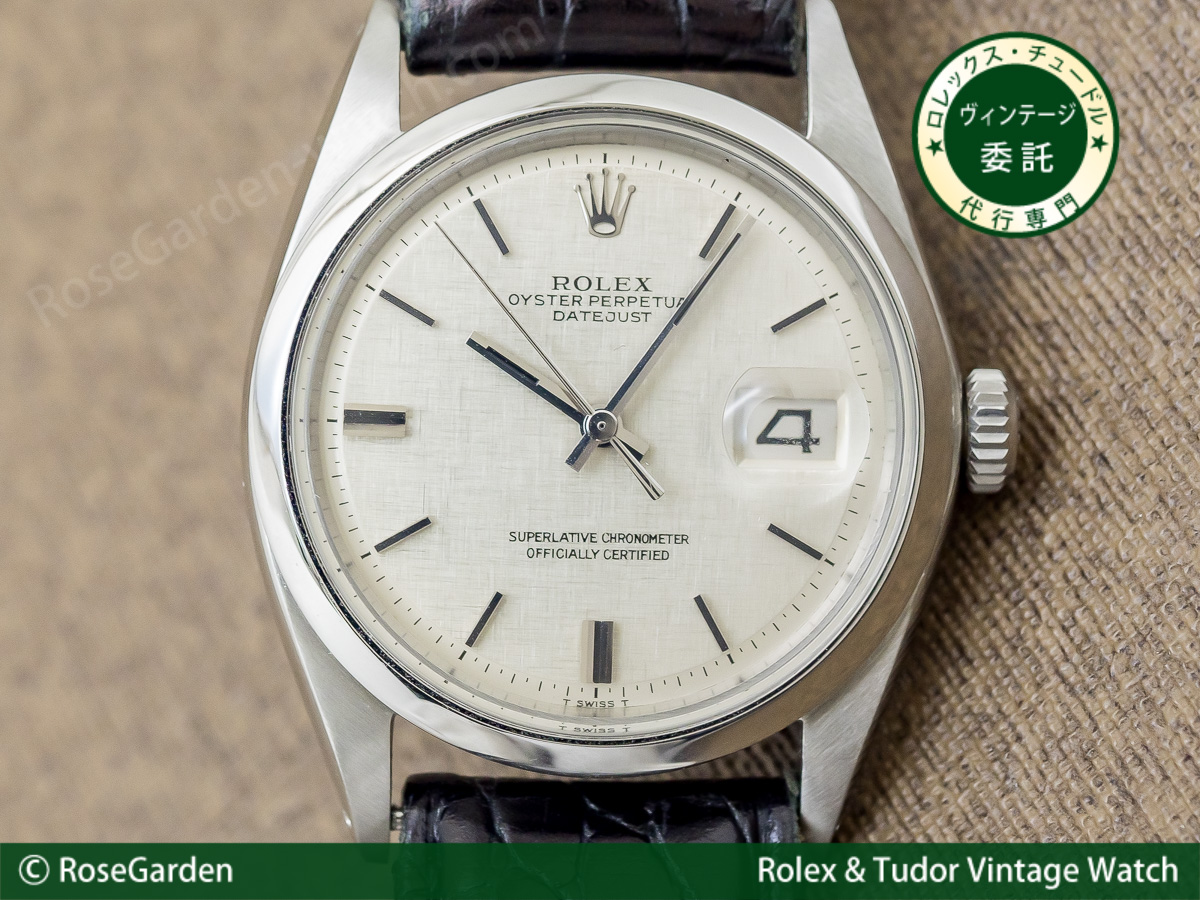 ロレックス ROLEX オイスターパーペチュアル デイトジャスト Ref.1600 モザイクダイヤル メンズモデル image