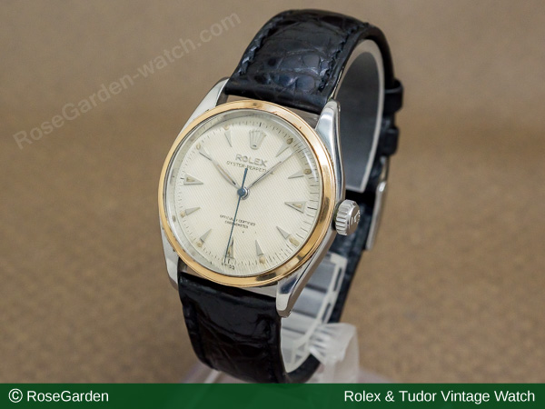 ロレックス ROLEX オイスターパーペチュアル セミバブル Ref.6284 自動巻き ギョウシェダイヤル スタイリッシュなメンズモデル ヴィンテージ SS尾錠付き image