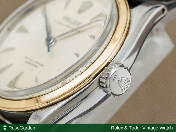 ロレックス ROLEX オイスターパーペチュアル セミバブル Ref.6284 自動巻き ギョウシェダイヤル スタイリッシュなメンズモデル ヴィンテージ SS尾錠付き image