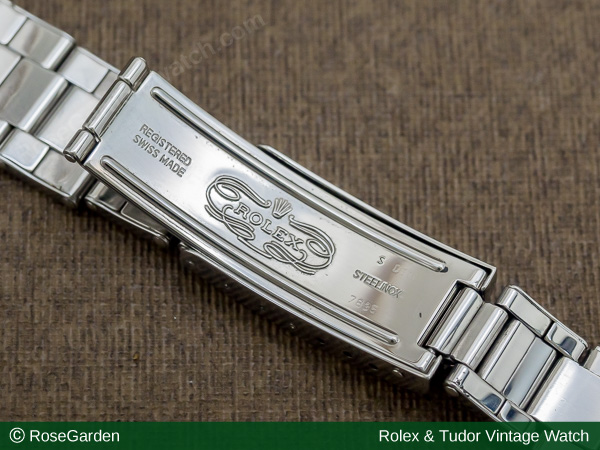 ロレックス ROLEX 3連 リベットブレス Ref.7205 12コマ 王冠バックル 19mm仕様 FF型番違い