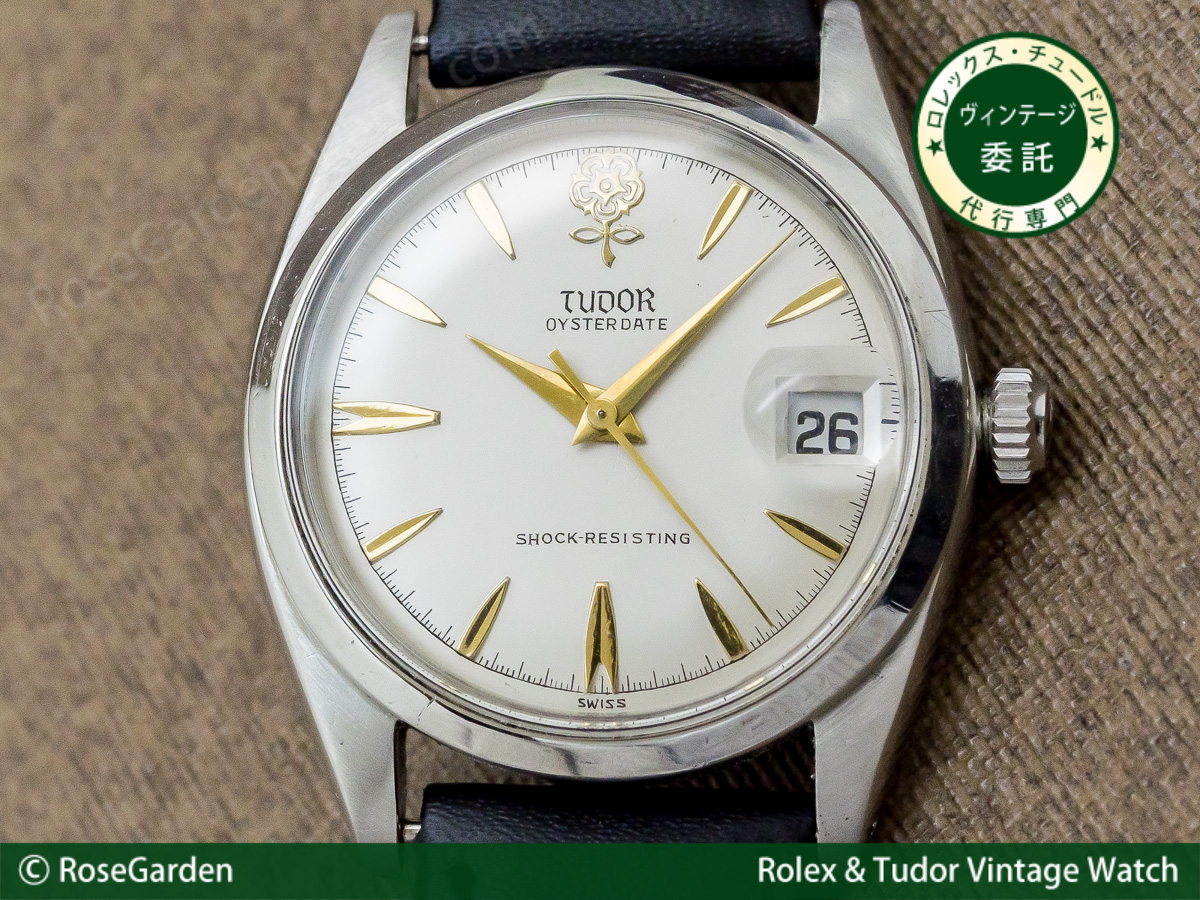 チュードル チューダー TUDOR デカバラ オイスターデイト 手巻き アイボリーダイヤル サークルライン メンズ ヴィンテージ 