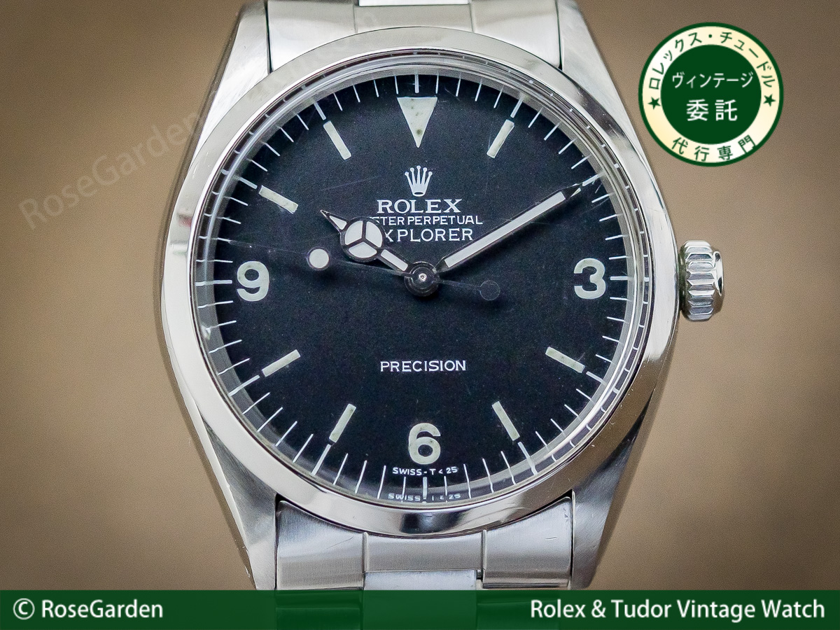 ロレックス ROLEX エクスプローラー ボーイズ Ref.5500 オートマチック ヴィンテージ メンズモデル 3連ハードブレス仕様