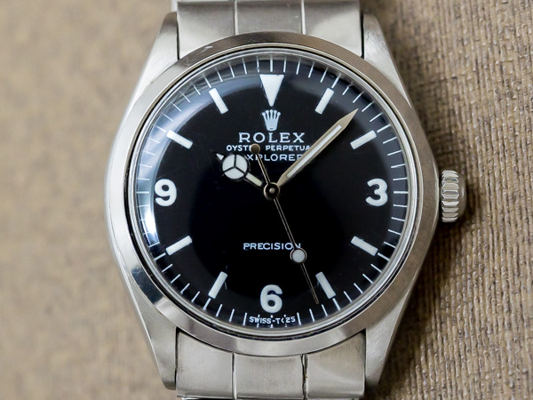 ロレックス ROLEX エクスプローラー ボーイズ Ref.5500 オートマチック ヴィンテージ メンズモデル 3連リベットブレス仕様 [　代行おまかせコース ]