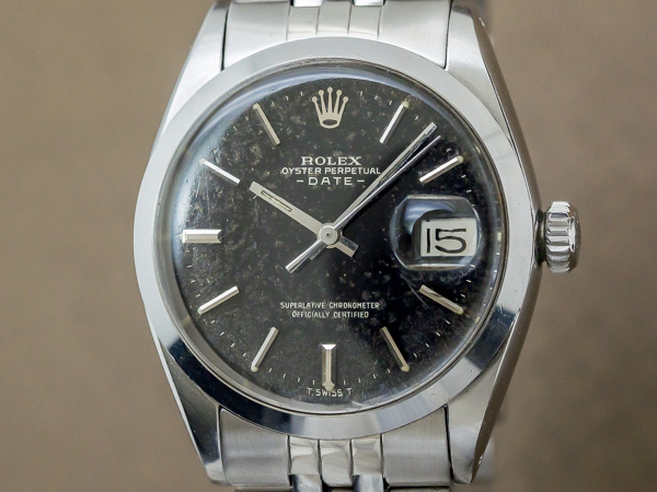 ロレックス ROLEX オイスターパーペチュアルデイト Ref.1500 ブラックミラー ギルトダイヤル USジュビリーブレス仕様 ヴィンテージ [ 代行おまかせコース ]