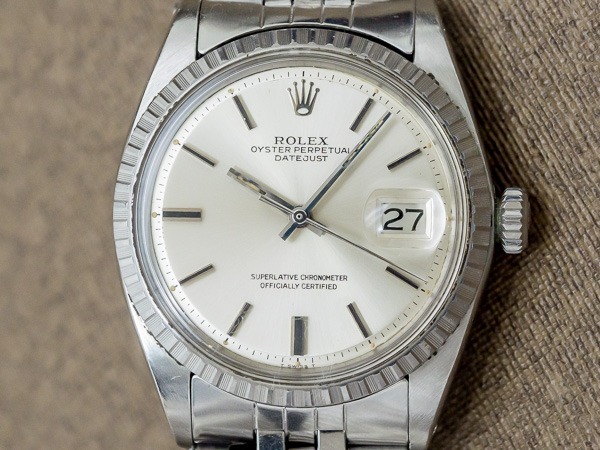 ロレックス ROLEX デイトジャスト Ref.1603 自動巻き エングレーブベゼル シルバーダイヤル ロレックス 5連ジュビリーブレス仕様 [ 代行おまかせコース ]