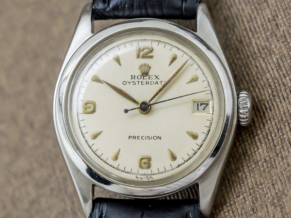 ロレックス ROLEX オイスターデイト Ref.6066 アイボリーダイヤ 