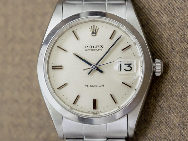 ロレックス ROLEX オイスターデイト Ref.6694 シンプルなメンズモデル 3連リベットブレス仕様 [ 代行おまかせコース ]