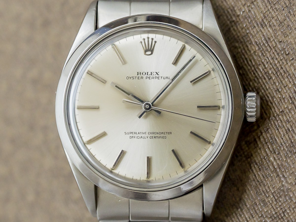 ロレックス ROLEX オイスターパーペチュアル Ref.1002 クロノメーター ノンデイトのシンプルな自動巻きメンズモデル 3連巻き込みブレス仕様[ 代行おまかせコース ]