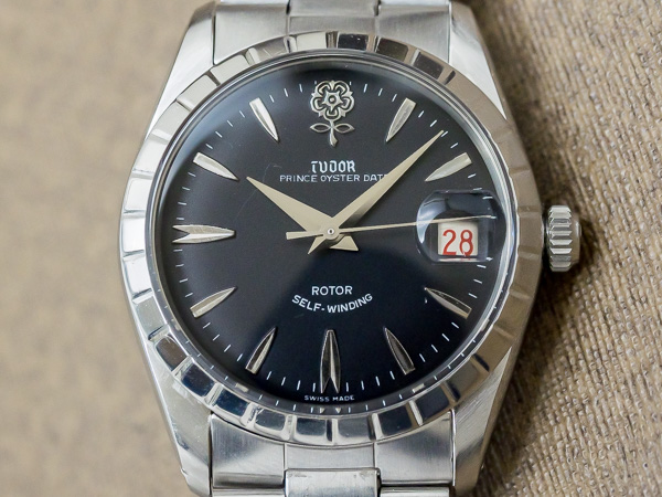 チュードル TUDOR デカバラ プリンスオイスター 赤黒デイト 精悍なブラックダイヤル ルーレットベゼル ロレックス 3連カシメブレス仕様 OH済み [ 代行おまかせコース ]