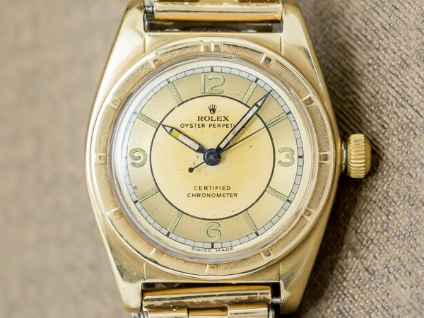 ロレックス ヴィンテージ バブルバック Ref.5015 14KYG エンジンターンドベゼル メンズモデル ROLEX [ 代行おまかせコース ]