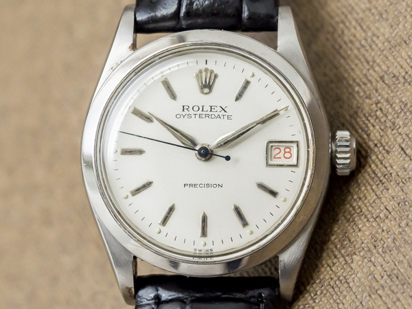 ロレックス ヴィンテージ ボーイズ オイスター 赤デイト Ref.6266 アイボリーダイヤル アルファハンド ROLEX [ 代行おまかせコース ]