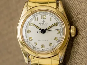 ロレックス オイスター Ref.4220 GPケース ボーイズ アイボリーダイヤル サークルライン 手巻き OH済み BOX付き ヴィンテージ ROLEX [ 代行おまかせコース ]